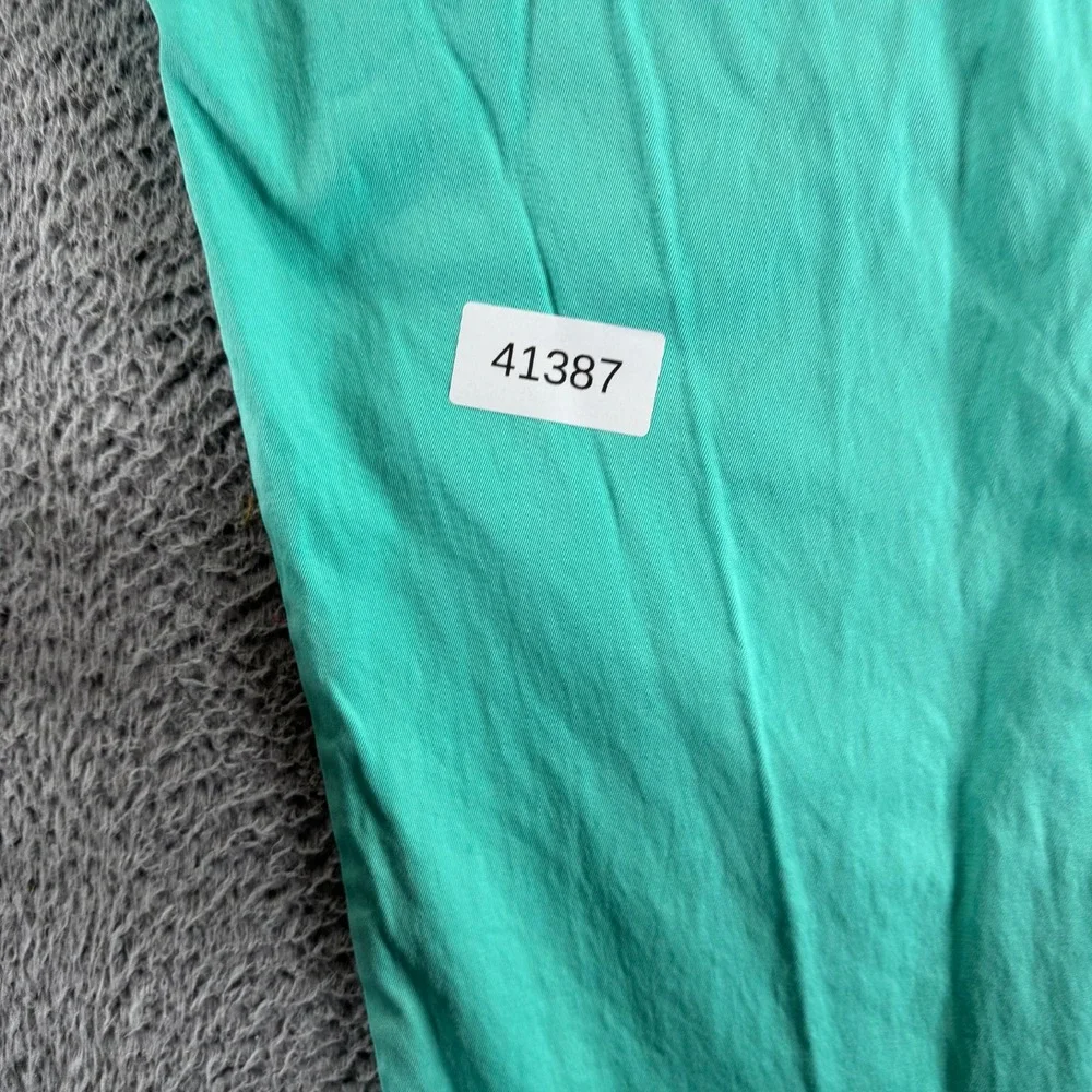 Vineyard Vines Pant Mens 40x30 Green Cotton Chino Straight Slim Preppy Business - Picture 11 of 11